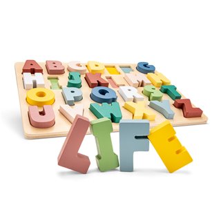 Wooden alphabet puzzle - letters A till Z